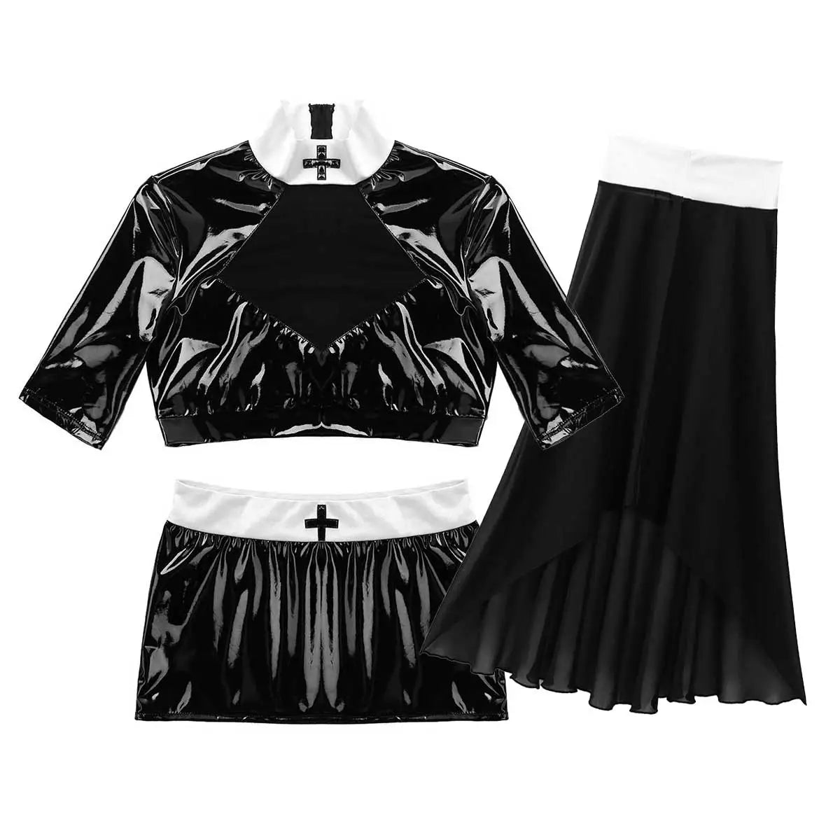 Naughty Nun PVC Cosplay Costume