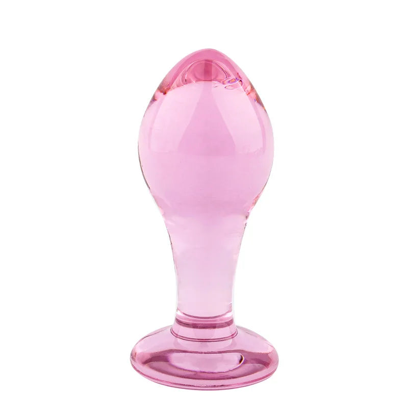 Pink Crystal Butt Plug 27-34mm