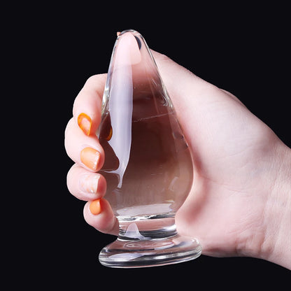 Crystal Glass Butt Plug 46mm