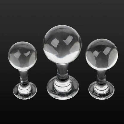 Crystal Glass 45-60mm Butt Plug