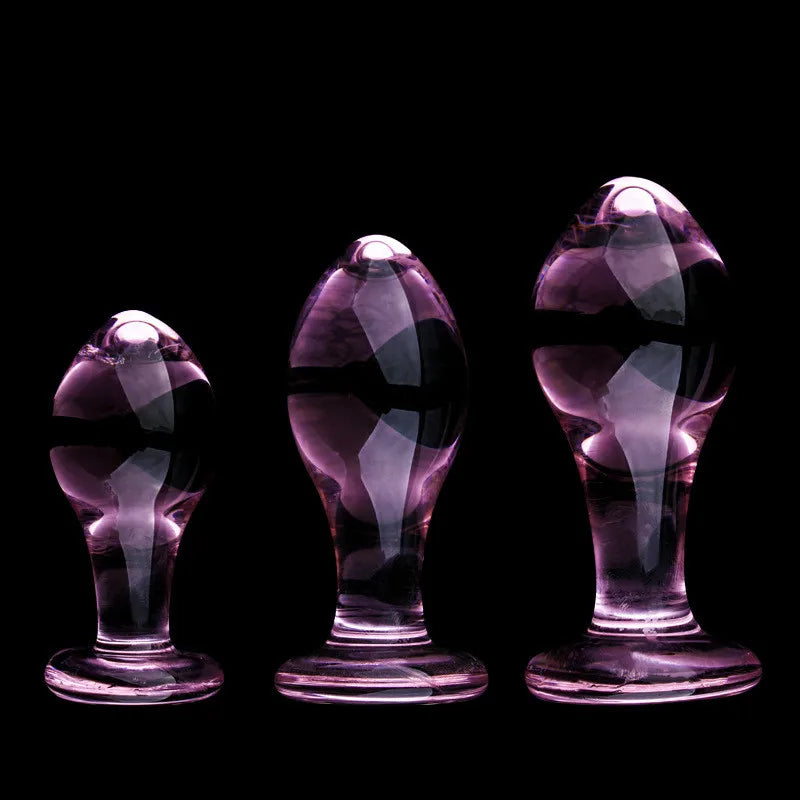 Pink Crystal Butt Plug 27-34mm