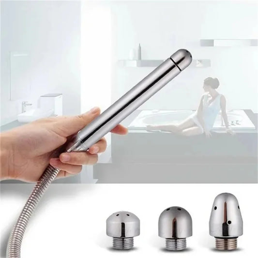 Screw On Shower Enema Water Nozzle 3 Style Head