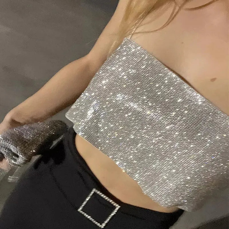 Sequin Crop Top