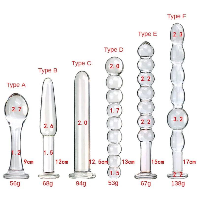 Glass Anal Plug Toys