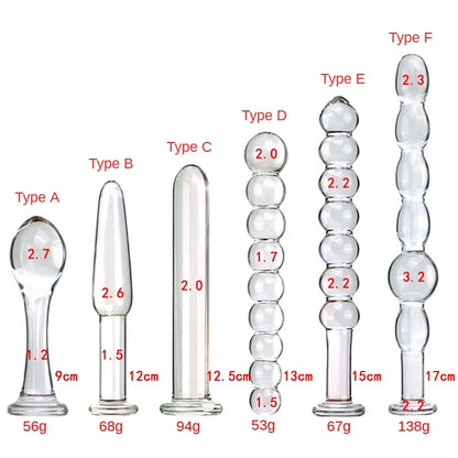 Glass Anal Plug Toys