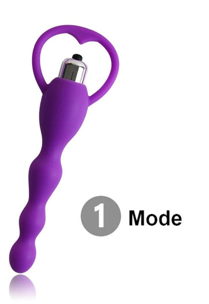 Beginner purple vibrating butt plug.